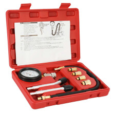 (As show, One size) 8PCS Gasoline Engine Compression Tester Cylinder Compression Gas Engine Set Automotive Tool Gauge for Car & Truck