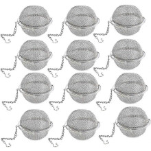 (As show, One size) 12Pcs 5cm Stainless Steel Tea Ball,Tea Infuser, Upgraded Tea Strainer, Premium Tea Infusers for Loose Tea, Tea Steeper, Tea Ball