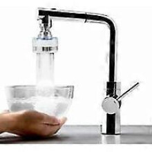 (As show, One size) Water Filter for Kitchen Faucet, Water Saving Purifier Anti-Limescale Anti-Splash, 360 Swivel Universal 7X3.5cm,Versailles