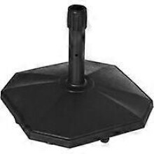 (As show, One size) Parasol base parasol base in polyethylene for pole 32, 34 and 38 mm - 46 x 46 x 39 cm black