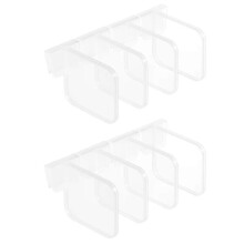 (As show, One size) Plastic Refrigerator Dividers Organizer Adjustable Snap-on Storage Box Refrigerator Pantry Grid