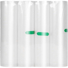 (As show, One size) Vacuum Sealer Bags 20cm*5m Rolls 4-Pack food saver bags for Food Saver BPA Free,Great for vac storage, Meal Prep or Sous Vide