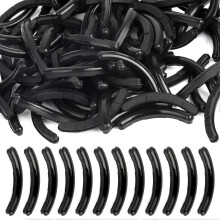 (As show, One size) 100 Pieces Curler Refills Eyelash Curler Refill Pads Silicone Rubber Curler Replacement Refills Pads with a Clear Storage Box