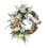 2x Simulated Easter Wreath with Cross Round Garland for Front Door 10