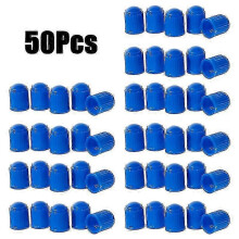(As show, One size) 50pcs Universal Plastic Car Motorcycle Valve Caps Car Motorbike Wheel Tyre Valve Stem Dustproof Cover Accessories 125x95mm