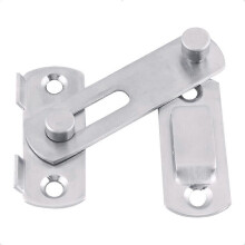 (As show, One size) HookLatches 1Pc Stainless Steel Hasp Latch Lock Compatible with Sliding Door Window Cabinet Fitting