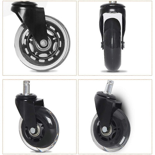 (As show, One size) Heavy Castor Wheels2.5 Casters (Color : 5pcs) 1