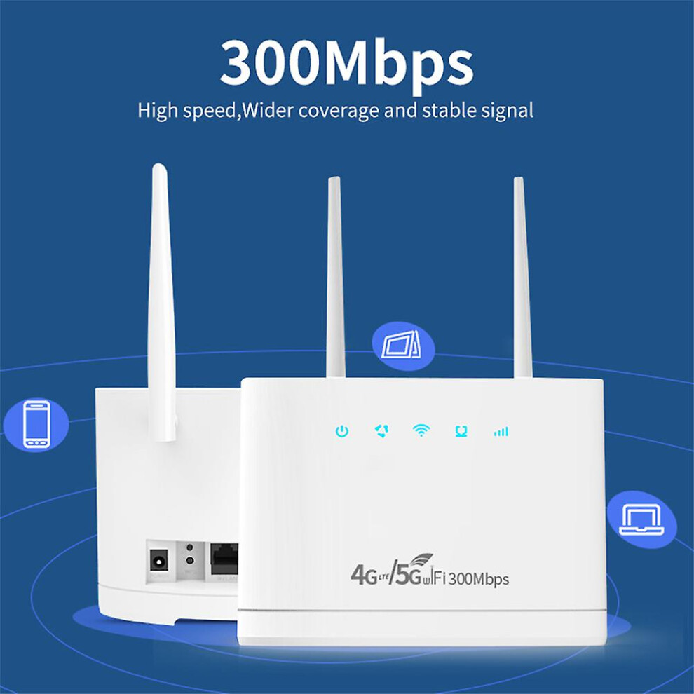 (US plug, One size) R311 Pro 4g Wifi Wireless Router Portable 4g Lte Router External Antennas With Sim Card Slot Internet Connection Wide Coverage