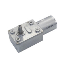 (As show, One size) JGY370 DC 24V High Torque Reducer Metal Reversible Low Speed Worm Motor 1RPM to 375RPM(40 RPM)