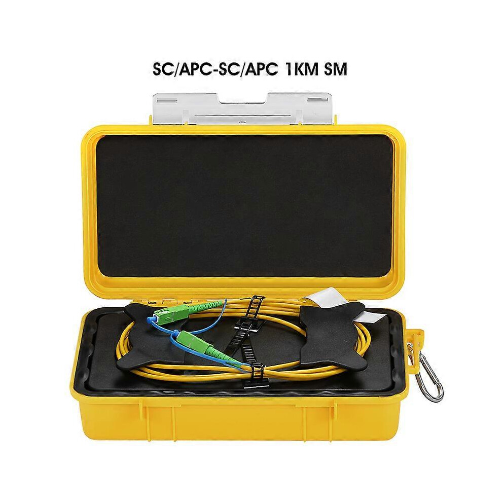(2000M, One size) SC/APC-SC/APC OTDR Dead Zone Eliminator,Fiber Rings 500M Fiber Optic OTDR Launch Cable Box 1Km 2Km SM 1310/1550nm