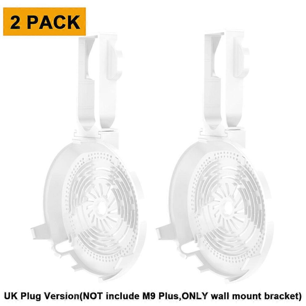 (2 Pack UK Plug, One size) Wall Mount Holder Compatible with TP-Link Deco M9 Plus Mesh WiFi System Stylish Sturdy Wifi Router Shelf Wall Mounted Bracket