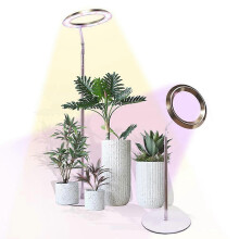 (As show, One size) 10' Halo Pro Grow Light,Full Spectrum LED Freestanting Plant Grow Lamp with 3 Light Colors 10Level Dimmable