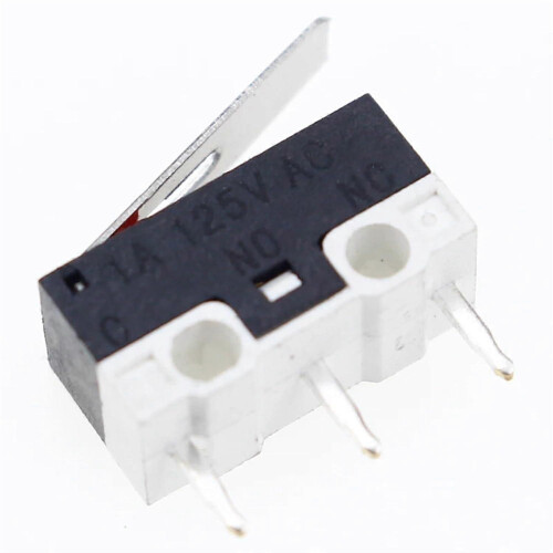 (As show, One size) Micro Switch Push Button Switch 3 Pin 1A 125V AC Mini Light Touch Switch for Mouse 20Pcs (Size : 16mm) 2