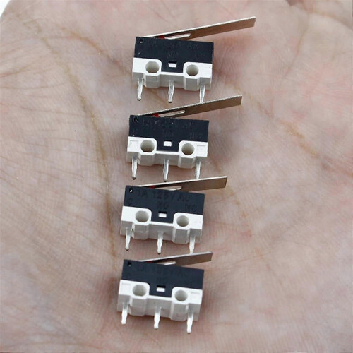 (As show, One size) Micro Switch Push Button Switch 3 Pin 1A 125V AC Mini Light Touch Switch for Mouse 20Pcs (Size : 16mm) 1