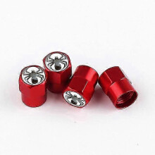 (As show, One size) Fashion 4pcs/set High Quality Zinc Alloy Car Wheel Tire Valve Air Caps Stem Cover Dustproof Motorcycles Styling Accessories