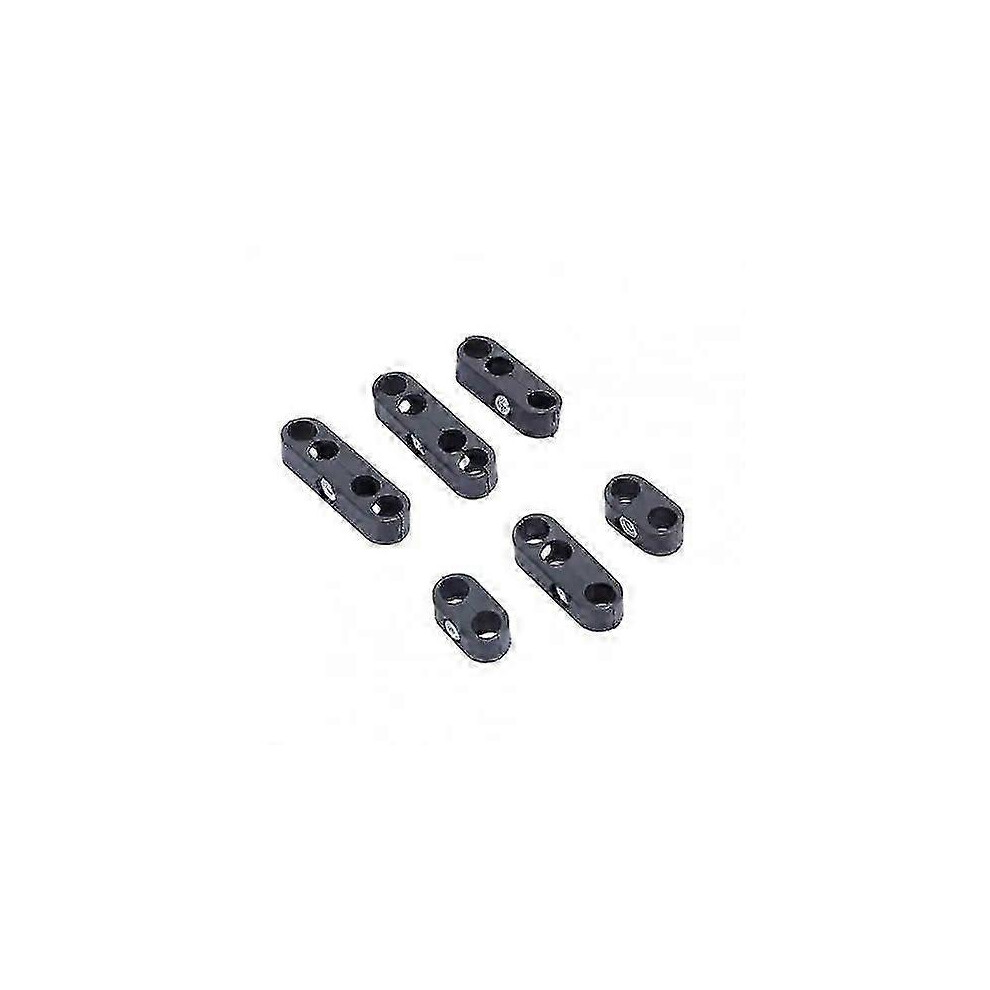 (As Show, One Size) 6Pcs/Set Wire Separator Professional Solid Black Spark And Plug Cable Divider 7Mm 8Mm For Chevrolet For Ford Mopar~17094 4632480884366