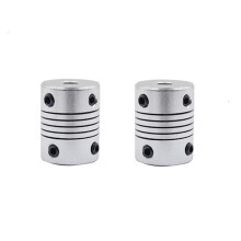 (As show, One size) Coupler 5X8mm D19mmxL25mm Flexible Couplings Aluminium for CNC Stepper Motor Shaft Coupler Jaw (Color : 5x8, Size : 2pcs)