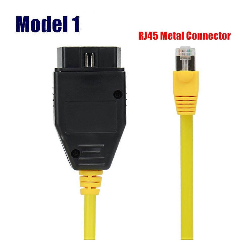 (Model 1, One size) 10pcs/Lot Professional Ethernet to OBD 16Pin Interface Cable F-Series for BMW ENET ICOM Coding Connector Cable