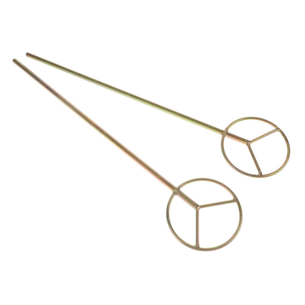 (As Show, One Size) Replacement Mixing Sticks 2Pcs Metal Cement Mixer Easy Install For Efficient Drywall Mud Mixing 4632480820357