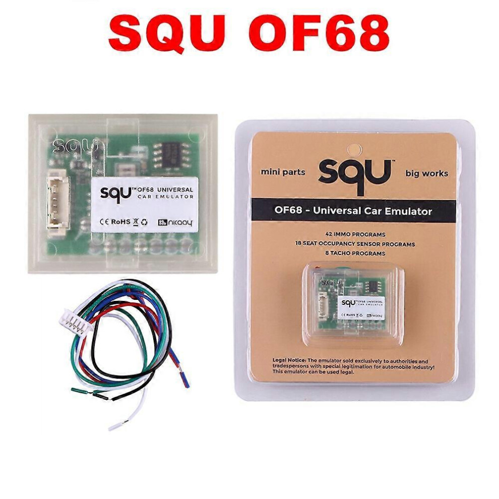 (10pcs, IMMO V96) SQU OF68 Car Emulator Universal MINI Parts Big Works Signal Reset IMMO/Seat Occupancy Sensor/Tacho Programs SQU OF80