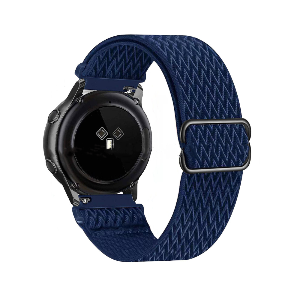 (Midnight Blue 1#, For Galaxy Watch 4 Classic 46mm) Nylon Strap Fabric Band For Samsung Galaxy Watch 4 5 6 7 40/44mm Classic Pro New-image-OPC-PHK95KK-NEW