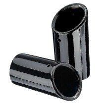 (As show, One size) 2X Tail Exhaust Tip Pipes Titanium Black for E90 E92 325 328I 3 Series 06-10