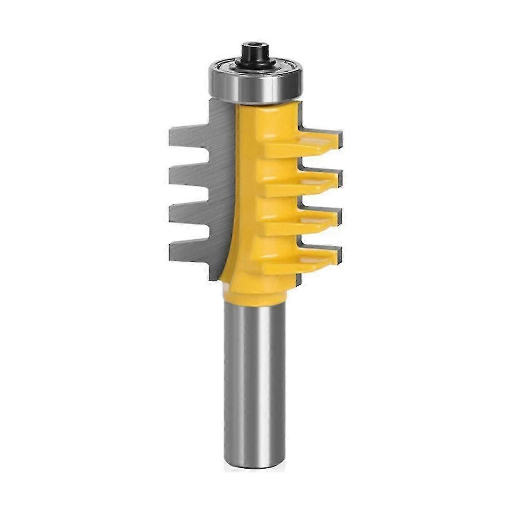 (As Show, One Size) Milling Cutter Adjustable Finger Joint Router Bit 8Mm Shank Rail Reversible Finger Joint Glue Router Bit Tenon Cutter 4633396510080
