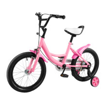 (Pink)16" Children Bicycle,Kid Bike W/ 2 Training Wheels Aged of 5-8