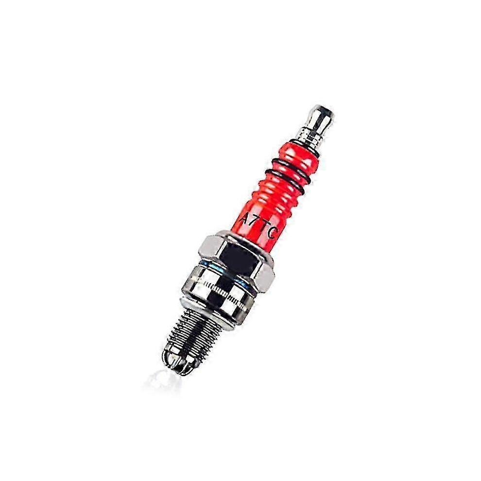 (As Show, One Size) High Performance 3-Electrode Spark Plug A7tc For 50Cc-150Cc Atv Motorcycle Corresponding Model A7tc Atrtc Cr6hsa Cr7hsa Cr7hgp 4631898232318