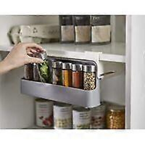 (As show, One size) Under Shelf Spice Rack - Gray 1