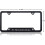 (As show, One size) License Plate Frames For Mercedes Benz (2-pack, Black) 3