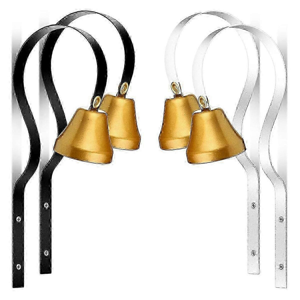 (As Show, One Size) 4 Pcs Shopkeepers Bell Antique Doorbell Wall Mounted Shopkeepers Doorbell Dog Training Bell Ring Be 4633396517058