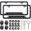 (As show, One size) License Plate Frames For Mercedes Benz (2-pack, Black) 1