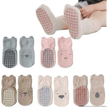(As show, One size) Baby Non Slip Socks, 5pairs Toddlers No Slip Socks Non Slip Bottom Kids Socks Cartoon Baby Little Girls Boys Socks