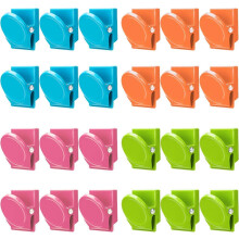 (As show, One size) 4 Pieces Magnetic Metal Clips, Fridge Stickers Fridge Whiteboard Wall Fridge Magnetic Memo