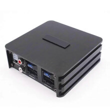 (As show, One size) DC-12V 4CH Power Amplifier RMS 4x60W Car Audio Lossless Upgrade Plug and Play Audio Amplifier for C