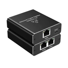 (As show, One size) 1000Mbps Ethernet Adapter LAN Internet Splitter Cat 6 RJ45 Gigabit Switch for PC Laptop TV Box Router 1 to 2