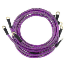(As show, One size) Voltage Stabilizer Universal Car Fuel Saver Voltage Stabilizer Regulator Ground Wires 10mm 8 Point Octagon 6 In 1 Battery