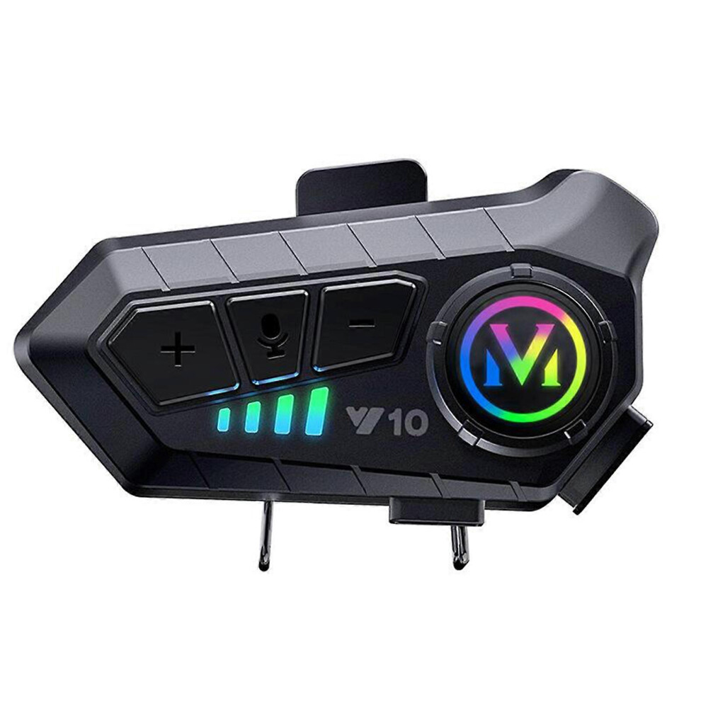 (Soft Mic, One size) Motorcycle Helmet BT Headset, Wireless Waterproof Hands-Free Noise Cancellation BT 5.3 Intercom with Hard Mic Supports AI Voice A-image-OPC-PHK97SV-NEW