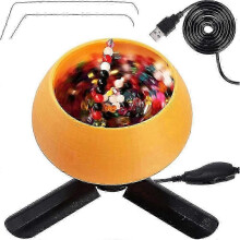 (As show, One size) Electric Bead Spinner Kit for Jewelry Making, Adjustable Speed Spin Bead Loader Beading Bowl Waist Bead Spinner for DIY