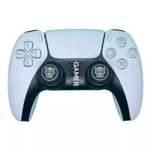 (Black Panther Grey- Pair) Premium Thumb Grips PS5 / PS4 / X BOX One X/S Joystick controller skin caps New