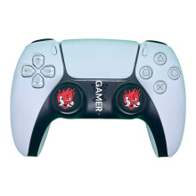 (Cyberpunk Oni Demon - Pair) Premium Thumb Grips PS5 / PS4 / X BOX One X/S Joystick controller skin caps New