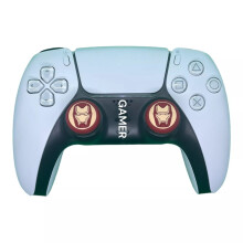 (Iron Man - Pair) Premium Thumb Grips PS5 / PS4 / X BOX One X/S Joystick controller skin caps New