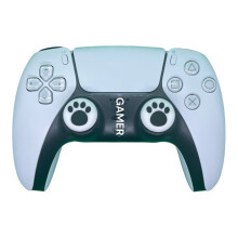 (Paws White - Pair) Premium Thumb Grips PS5 / PS4 / X BOX One X/S Joystick controller skin caps New