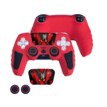 (Dead pool) For PS5 Controller Skin Anti-Slip Silicone Protective Case & Thumb Grips New