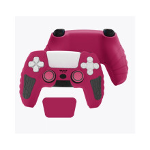 (Deep Red) For PS5 Controller Skin Anti-Slip Silicone Protective Case & Thumb Grips New