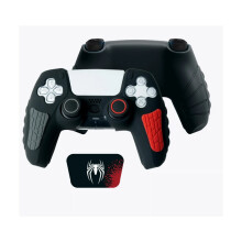 (Spider Black) For PS5 Controller Skin Anti-Slip Silicone Protective Case & Thumb Grips New