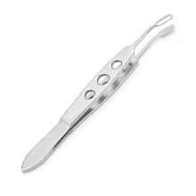 (As show, One size) Premium Stainless Steel Meibomian Gland Expressor Professional Forceps Eyelid Massage Tweezers For Dry Eyes, High Precision Tweezer Tools (rectangle 2