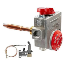 (As show, One size) 110-326 for Water Heater Thermostat, Natural Gas Water Heater Valve with 1-3/8 Inch Handle, 3-1/2 Inch Toilet
