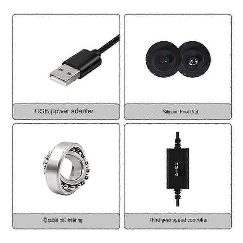 (As show, One size) Computer Pc Case Fan Usb Powered 5v Silent Chassis Cooler For Router Cooling Screws Protective Net 2